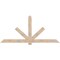Ekena Millwork Kennewick Smooth Timber Gable Bracket, Douglas Fir, 96"W x 44"H x 1 1/2"D x 5 1/2"F, 11/12 Pitch GBW096X44X0206KEN00SDF - alternate 1